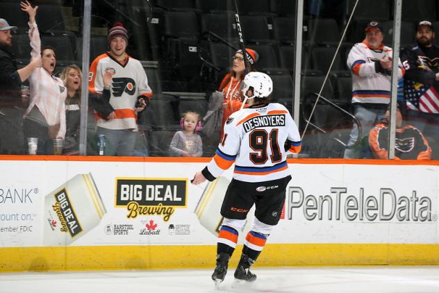 Elliot Desnoyers of the Lehigh Valley Phantoms