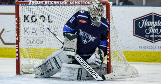 Goaltender Brad Arvanitis with the Pensacola Ice Flyers