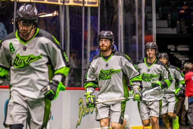 Saskatchewan Rush enter the field