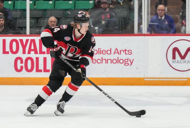 Belleville Senators left wing Roby Jarventie vs. the Laval Rocket