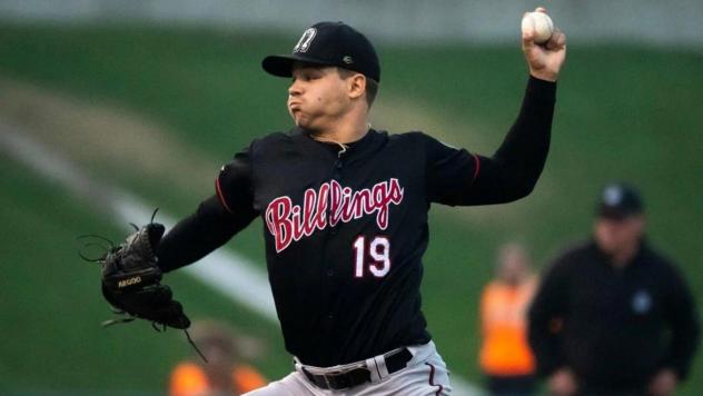 Elijah Gill with the Billings Mustangs