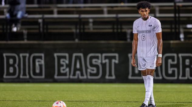 Midfielder Armaan Wilson with Providence College
