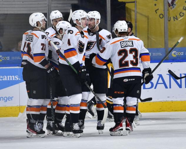 Lehigh Valley Phantoms celebrate win