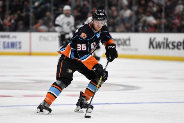 Hunter Drew with the San Diego Gulls