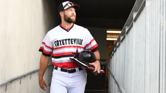 Joe Thon with the Fayetteville Woodpeckers