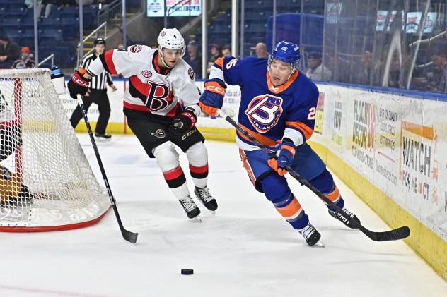 Bridgeport Islanders' Chris Terry in action