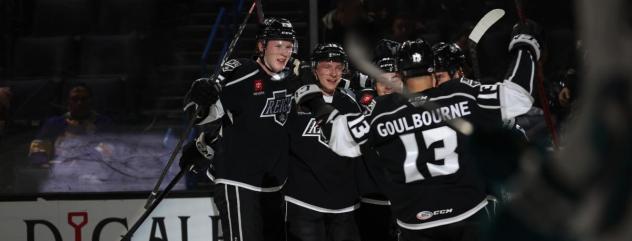 Ontario Reign celebrate win