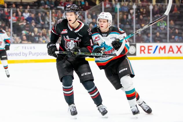 Red Deer Rebels and Lava Rocket on game night