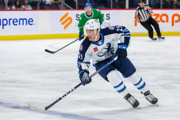 Forward Colin Bilek with the Manitoba Moose