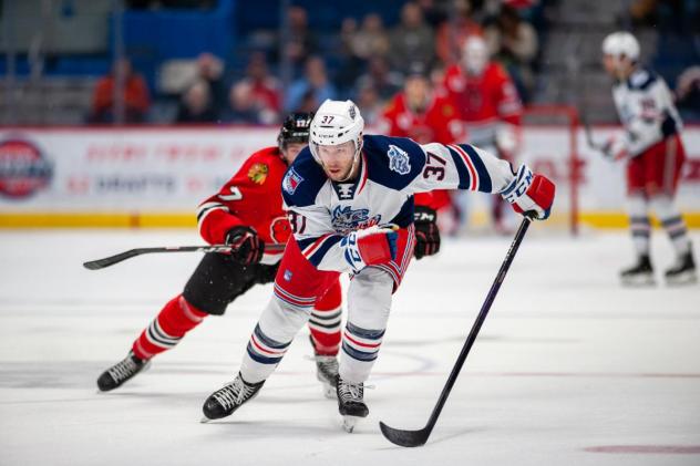 Chicago Blackhawks' Andy Welinski in action