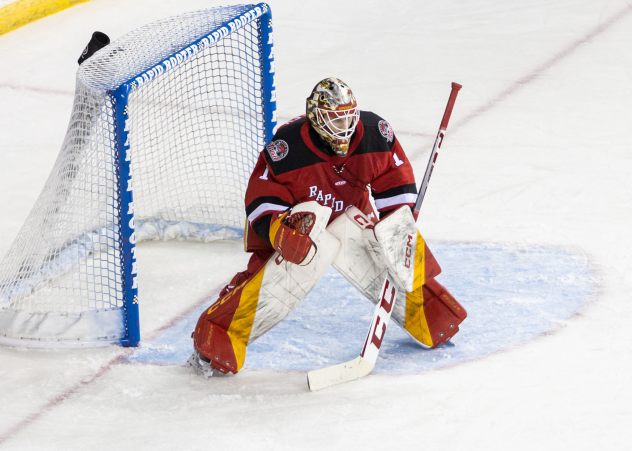 Rapid City Rush goaltender Daniil Chechelev