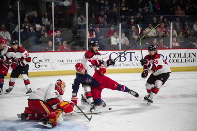 Allen Americans' Jack Combs in action