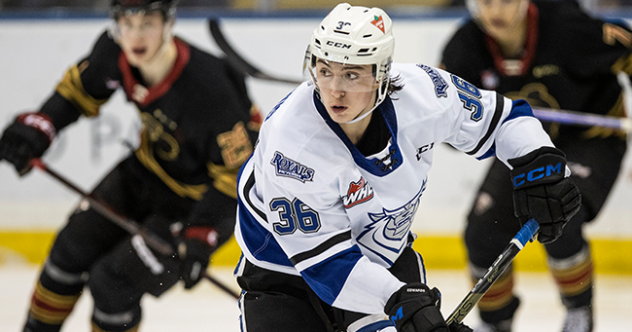 Victoria Royals' Alex Edwards in action