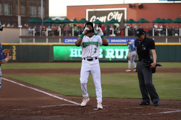 Dayton Dragons second baseman Jose Torres