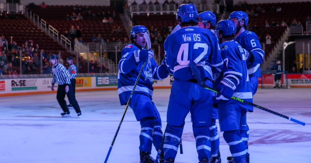 Wichita Thunder celebrate a goal