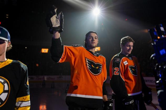 Lehigh Valley Phantoms forward Tyson Foerster