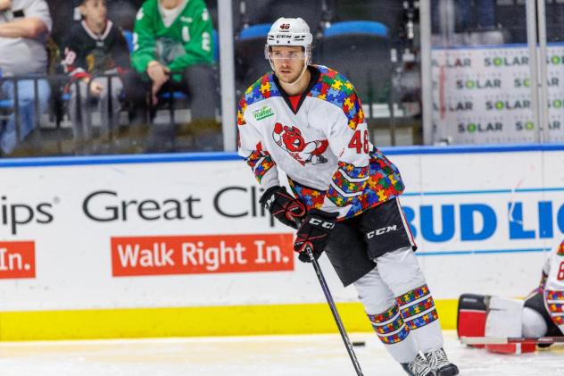 Rockford IceHogs defenseman Filip Roos