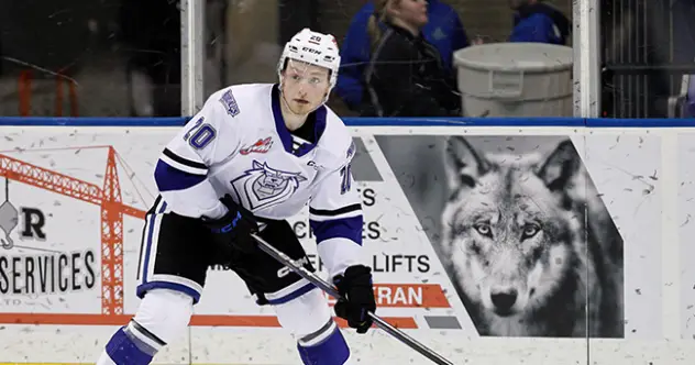 Victoria Royals left wing Alex Thacker
