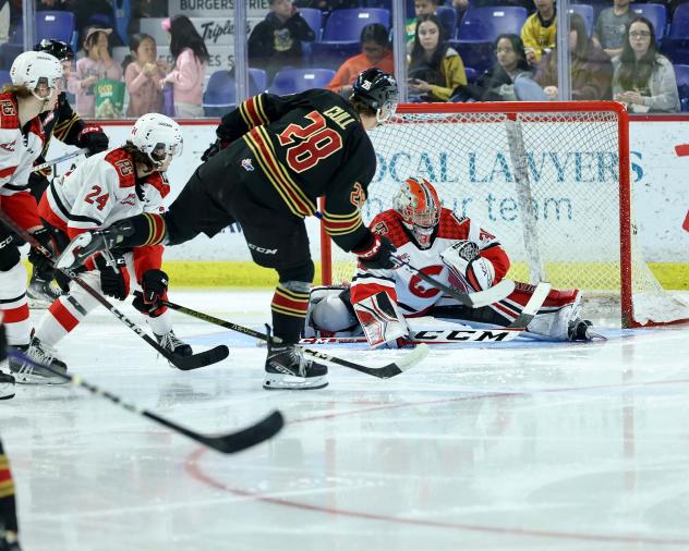 Vancouver Giants' Julian Cull in action