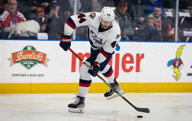 Forward Matheson Iacopelli with the Kalamazoo Wings