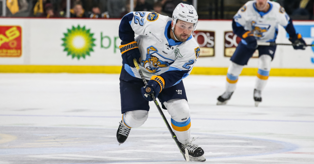 Forward Brett Boeing with the Toledo Walleye