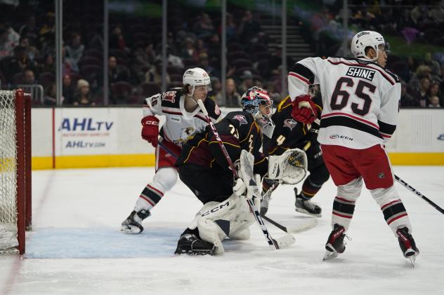 Grand Rapids Griffins' Dominik Shine in action