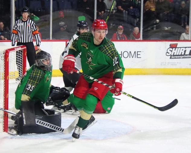 Allen Americans' Chase Perry and Dalton Gally on game night