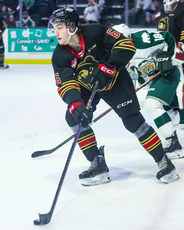 Vancouver Giants' Dylan Plouffe in action