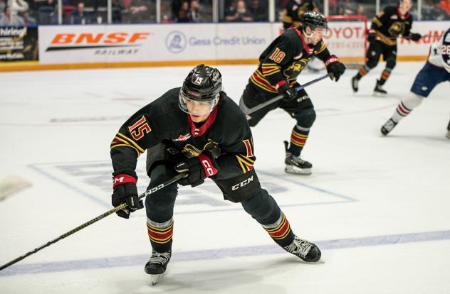 Vancouver Giants' Jaden Lipinski in action