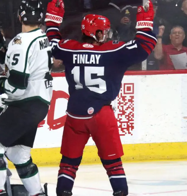 Allen Americans right wing Liam Finlay