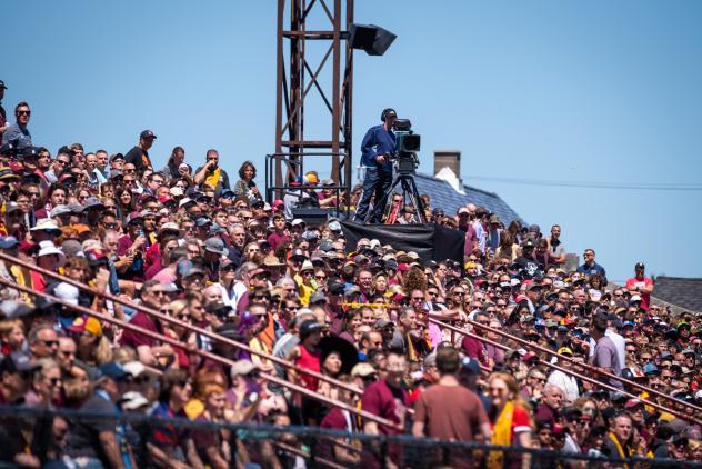 Detroit City FC fans enjoy a game