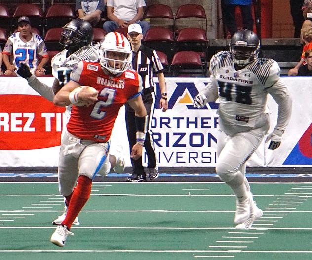 Quarterback Kaden Walters with the Northern Arizona Wranglers