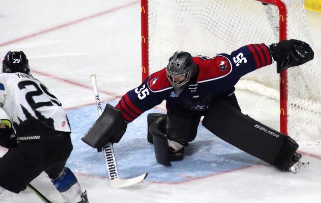 Allen Americans' Chase Perry in action