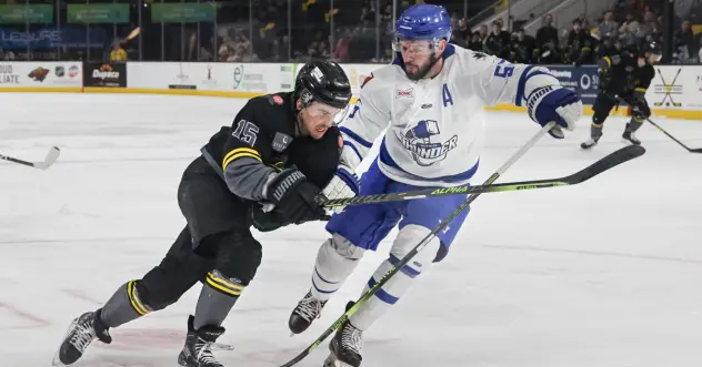 Wichita Thunder battles the Iowa Heartlanders