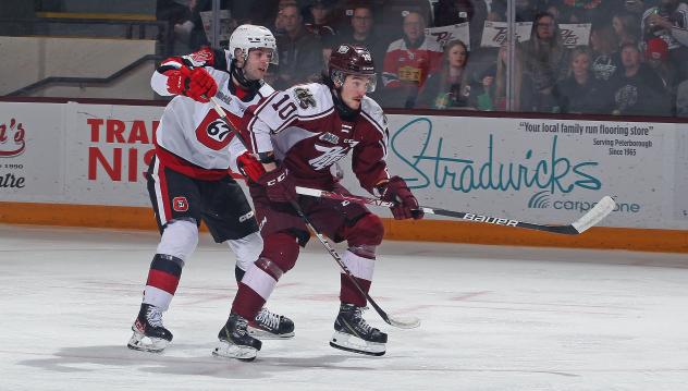 Peterborough Petes' J.R. Avon on game night