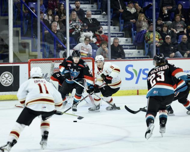 Vancouver Giants' Ty Thorpe in action