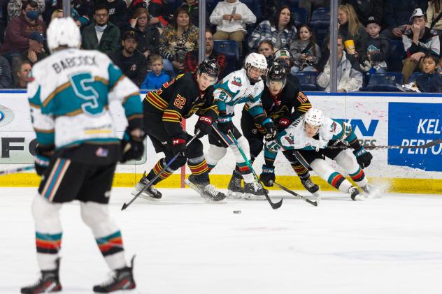 Vancouver Giants' Ty Thorpe in action