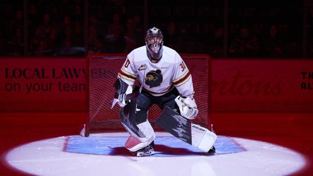 Vancouver Giants goaltender Jesper Vikman