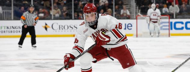 Forward Alex Laferriere with Harvard University