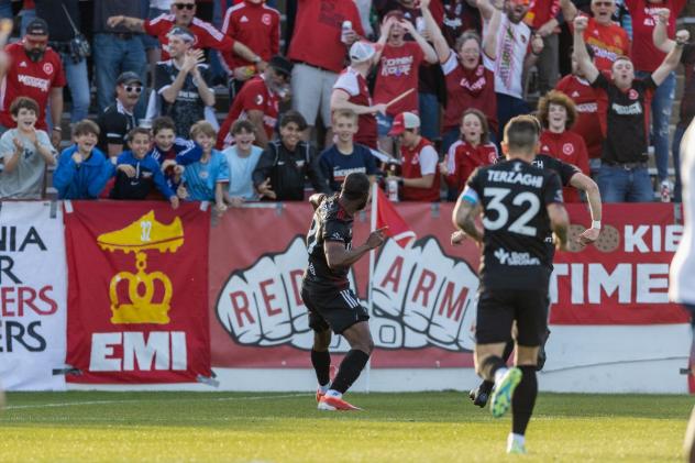 Richmond Kickers' Emiliano Terzaghi on the field