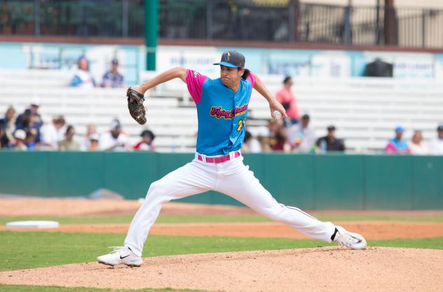 San Antonio Flying Chanclas' Jackson Wolf in action