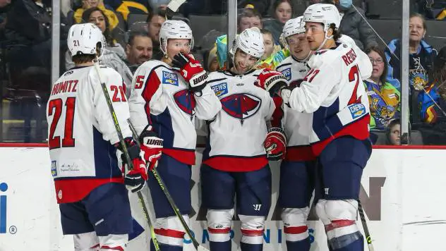 South Carolina Stingrays celebrate a goal