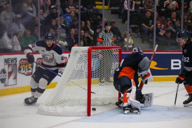 Saginaw Spirit's Mitchell Smith on game night