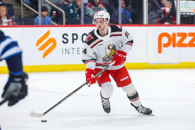 Grand Rapids Griffins' Carter Mazur on game night