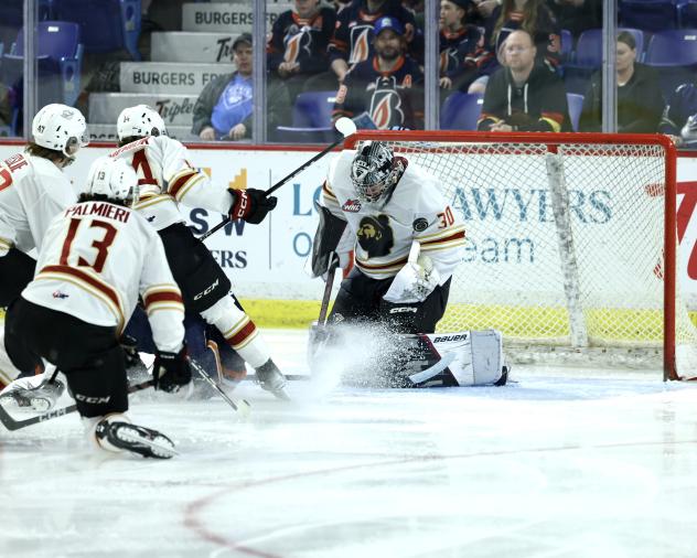Vancouver Giants' netminder Jesper Vikman on game night