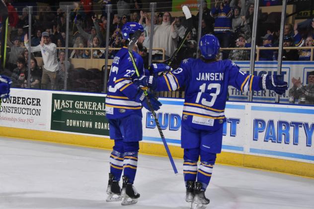 Roanoke Rail Yard Dawgs' CJ Stubbs and Mac Jansen