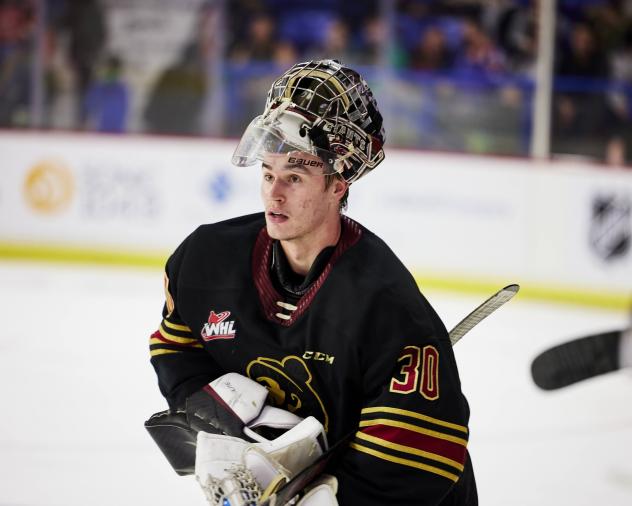 Vancouver Giants' goaltender Jesper Vikman