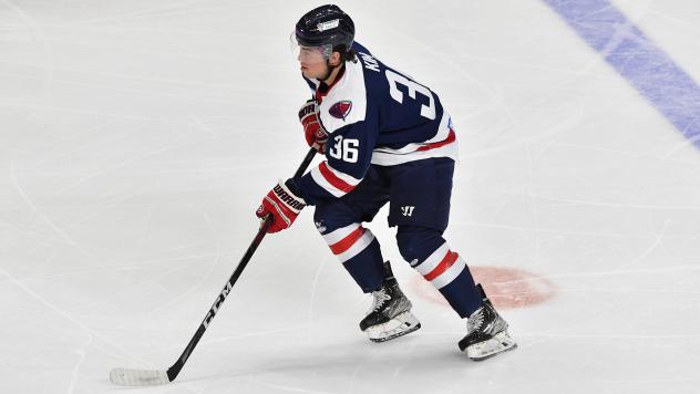 South Carolina Stingrays' Michael Kim on the ice