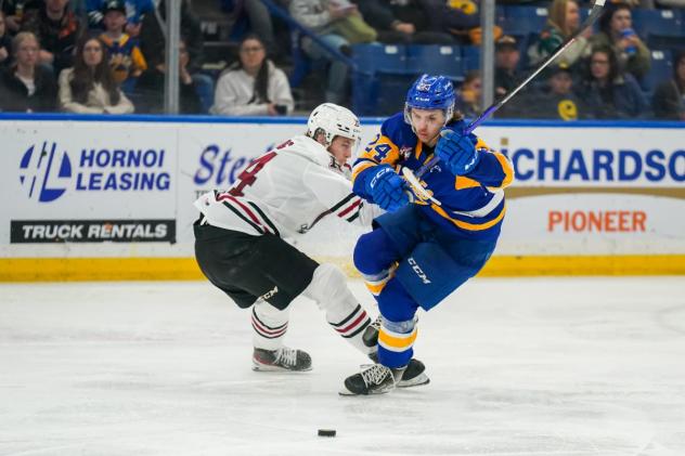Saskatoon Blades' Tanner Molendyk in action
