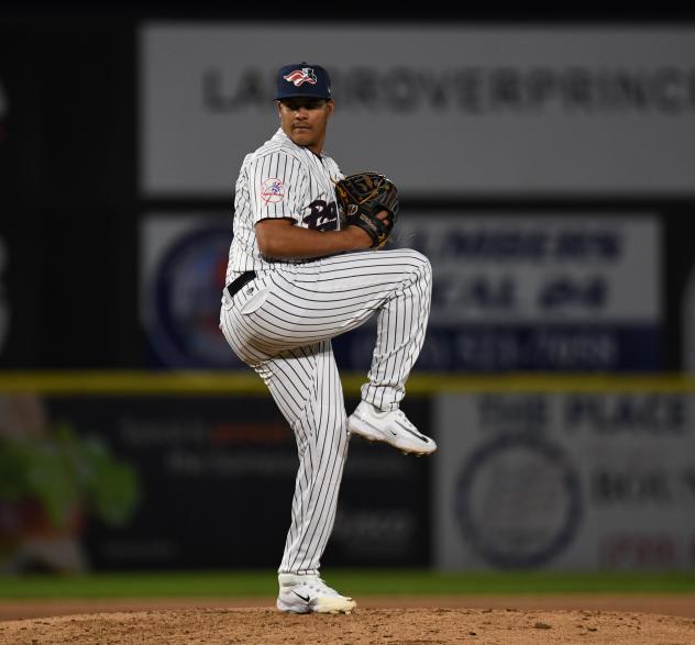 Somerset Patriots pitcher Lisandro Santos